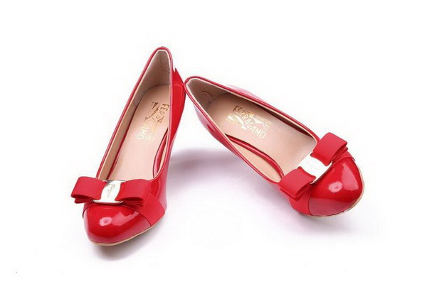 Ferragamo Shallow mouth kitten heel Shoes Women--008